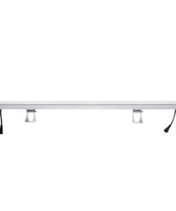 GLOBOSTAR® WASHERMOZA 90163 Μπάρα Φωτισμού Wall Washer LED 48W 4080lm 10-30° DC 24V Αδιάβροχο IP66 Πολύχρωμο RGB Dimmable – Bridgelux SMD Chip – Γκρι Ανθρακί – Μ100 x Π8.5 x Υ4cm – 3 Χρόνια Εγγύηση