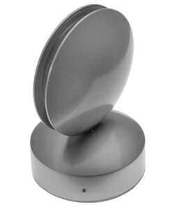 GLOBOSTAR® ZERODA 93066 Μοντέρνο Φωτιστικό Τοίχου - Απλίκα LED 9W 1440lm 1° AC 220-240V IP44 Ψυχρό Λευκό 6000K - CREE XPE Chip & TÜV SÜD Driver - Ασημί - Μ12 x Π11 x Υ17cm - 5 Χρόνια Εγγύηση