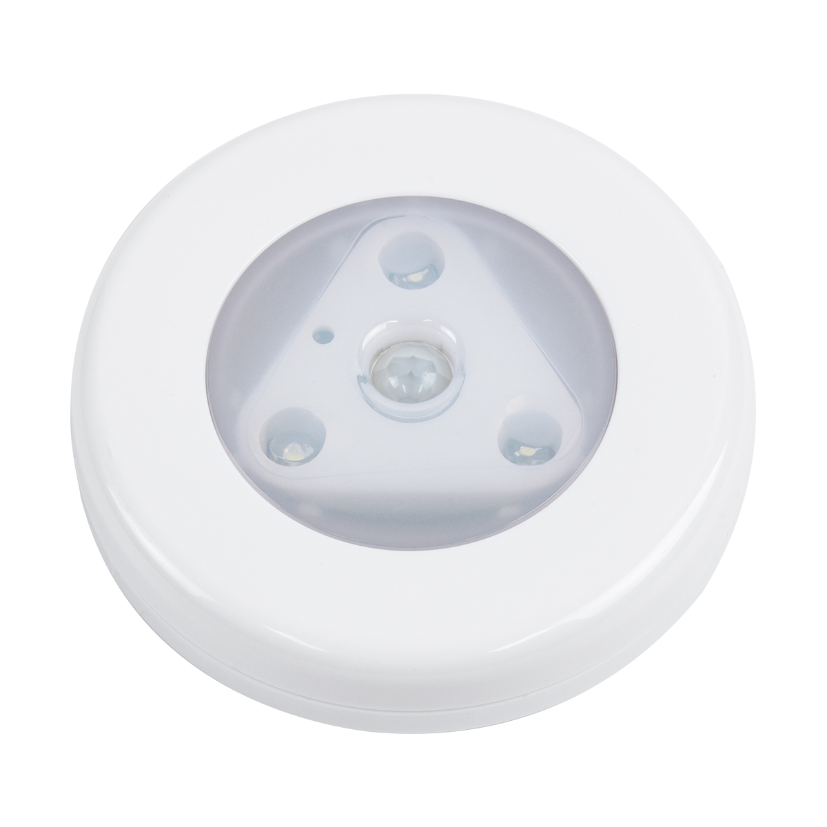 GloboStar® 79004 Φωτιστικό Νυκτός Μπαταρίας 3xAAA (Δεν Περιλαμβάνεται) LED SMD 5050 1W 80lm με Αισθητήρα Κίνησης και 3M Διπλής Όψης Αυτοκόλλητη Ταινία Αδιάβροχο IP44 Ψυχρό Λευκό 6000K D7.5 x H1.5cm - Image 2