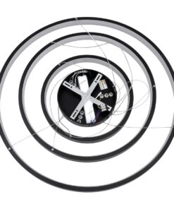 kelvo® NEMESIS KLV-101-0220-V2 Κρεμαστό Φωτιστικό Οροφής LED 120W 12000lm 180° AC 220-240V IP20 Ρυθμιζόμενο Λευκό CCT με Χειριστήριο από 2700K έως 6000K Dimmable – Lumileds SMD Chip – Μαύρο Ματ – Μ80 x Π80 x Υ80cm – 3 Χρόνια Εγγύηση