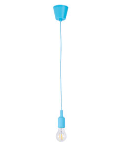 GLOBOSTAR® CABLITO 61559 Μοντέρνο Κρεμαστό Φωτιστικό Οροφής με Ντουί 1 x E27 AC 220-240V IP20 - Γαλάζιο - Μ4 x Π4 x Υ110cm