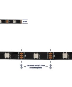 GLOBOSTAR® DIGISTRIP 90758 Σετ Ψηφιακής Pixel Addressable Ταινίας με RF Ασύρματο Χειριστήριο & Λειτουργία μέσω WiFi APP LED 36W/5m 2880lm/5m 120° DC 5V με USB 2.0 IP20 150 x SMD5050 Chip/5m 150 x Pixel/5m Πολύχρωμο RGB Dimmable SPI/TTL Protocol – Sanan SMD Chip – Μ500 x Π1 x Υ0.2cm – Ρολό 5 Μέτρων – 5 Χρόνια Εγγύηση