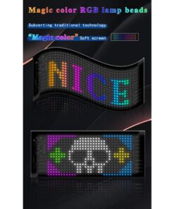 GLOBOSTAR® MATRIX GLB-106-0001 Εύκαμπτη Κυλιόμενη Ψηφιακή Επιγραφή 17.3x7cm P4 32×16 Pixel LED 10W DC 5V 2A με USB 2.0 Αδιάβροχο IP65 Πολύχρωμο RGB – Bluetooth Control μέσω iPIXEL APP – Μ17.3 x Π0.2 x Υ7cm – 2 Χρόνια Εγγύηση