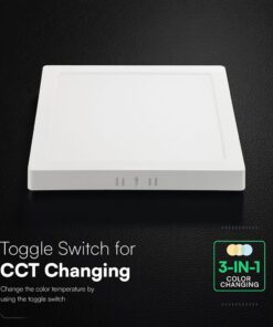24W CCT Τετράγωνο 30x30cm Επιφανειακό LED Panel 2640lm V-TAC Cree Chip 6yrs Wty 105146VT