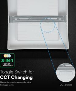 24W CCT Τετράγωνο 30x30cm Επιφανειακό LED Panel 2640lm V-TAC Cree Chip 6yrs Wty 105146VT