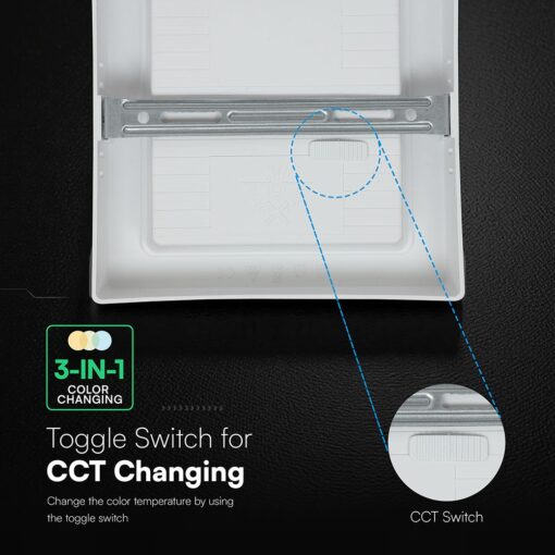 24W CCT Τετράγωνο 30x30cm Επιφανειακό LED Panel 2640lm V-TAC Cree Chip 6yrs Wty 105146VT