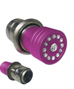 GloboStar® 115207 Αναπτήρας Αυτοκινήτου Φούξια με Διαμαντάκια