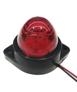 GloboStar® 115405 Πλευρικά Φώτα Όγκου Φορτηγών BULLET LED 6 SMD DC 24V Αδιάβροχο IP66 Κόκκινο