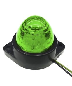 GloboStar® 115406 Πλευρικά Φώτα Όγκου Φορτηγών BULLET LED 6 SMD DC 24V Αδιάβροχο IP66 Πράσινο