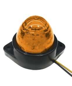GloboStar® 115408 Πλευρικά Φώτα Όγκου Φορτηγών BULLET LED 6 SMD DC 24V Αδιάβροχο IP66 Πορτοκαλί