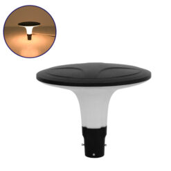 GLOBOSTAR® SQUARE 12144 Φωτιστικό Κολωνάκι Κήπου LED 100W 12000lm 120° AC 220-240V Αδιάβροχο IP65 Θερμό Λευκό 2700K - Γκρι Ανθρακί - Μ54 x Π54 x Υ45cm - 3 Χρόνια Εγγύηση