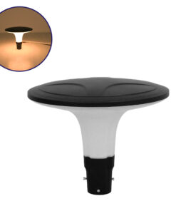 GLOBOSTAR® SQUARE 12144 Φωτιστικό Κολωνάκι Κήπου LED 100W 12000lm 120° AC 220-240V Αδιάβροχο IP65 Θερμό Λευκό 2700K - Γκρι Ανθρακί - Μ54 x Π54 x Υ45cm - 3 Χρόνια Εγγύηση