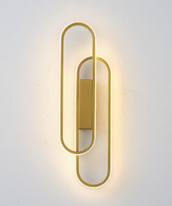 ΑΠΛΙΚΑ ΤΟΙΧΟΥ ΑΛΟΥΜΙΝΙΟ LED 18W 2340Lm 3000K 140x500mm ΧΡΥΣΟ ARTE ILLUMINA ELIX EUROLAMP 144-18094