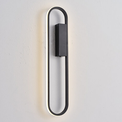 ΑΠΛΙΚΑ ΤΟΙΧΟΥ ΑΛΟΥΜΙΝΙΟ LED 11W 1430Lm 3000K 100x500mm ΜΑΥΡΟ ARTE ILLUMINA ELIX EUROLAMP 144-18096