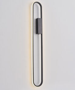 ΑΠΛΙΚΑ ΤΟΙΧΟΥ ΑΛΟΥΜΙΝΙΟ LED 18W 2340Lm 3000K 100x800mm ΜΑΥΡΟ ARTE ILLUMINA ELIX EUROLAMP 144-18097
