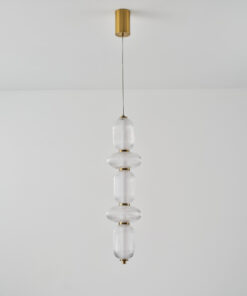 ΦΩΤΙΣΤΙΚΟ ΚΡΕΜΑΣΤΟ ΓΥΑΛΙ-ΜΕΤΑΛΛΟ LED 24W 1900Lm 3000K 250x860x1460mm TRIAC DIMMING ΔΙΑΦΑΝΕΣ ARTE ILLUMINA VERENA EUROLAMP 144-24170