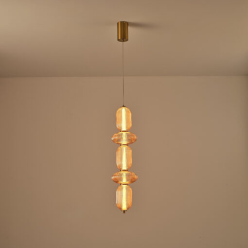 ΦΩΤΙΣΤΙΚΟ ΚΡΕΜΑΣΤΟ ΓΥΑΛΙ-ΜΕΤΑΛΛΟ LED 24W 1900Lm 3000K 250x860x1460mm TRIAC DIMMING ΜΕΛΙ ARTE ILLUMINA VERENA EUROLAMP 144-24171