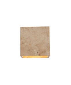 ΑΠΛΙΚΑ ΤΟΙΧΟΥ ΤΡΑΒΕΡΤΙΝΑ-ΓΥΑΛΙ 1XG9 MAX 7W 120X120mm ARTE ILLUMINA LITO EUROLAMP 144-50062