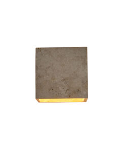 ΑΠΛΙΚΑ ΤΟΙΧΟΥ ΤΡΑΒΕΡΤΙΝΑ-ΓΥΑΛΙ 1XG9 MAX 7W 120X120mm ARTE ILLUMINA LITO EUROLAMP 144-50062