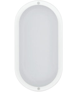 ΑΠΛΙΚΑ ΤΟΙΧΟΥ LED ΠΛΑΣΤΙΚΗ ΟΒΑΛ 15W 1350Lm 3CCT (3000-4000-6500K) 200x96x46mm ΛΕΥΚΗ ARTE ILLUMINA EUROLAMP 145-20417