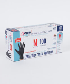 ΓΑΝΤΙΑ ΝΙΤΡΙΛΙΟΥ EXTRA STRONG MIAΣ ΧΡΗΣΗΣ ΧΩΡΙΣ ΠΟΥΔΡΑ ΜΑΥΡΟ MEDIUM 100TΕΜ EUROLAMP 147-90971