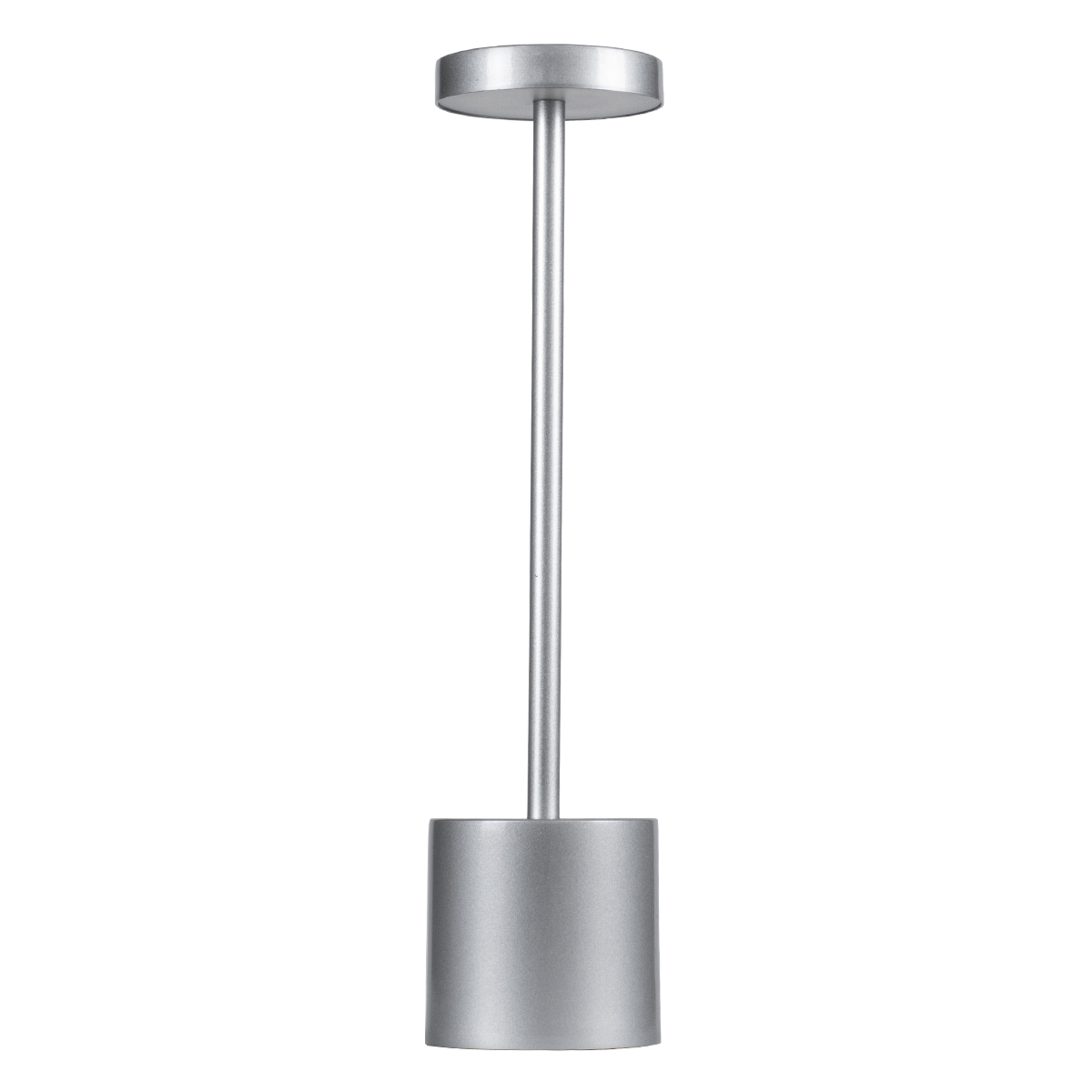 GloboStar® JOJO 76521 Επαναφορτιζόμενο Επιτραπέζιο Φωτιστικό Πορτατίφ LED 1.5W 105lm 120° DC 5V IP44 CCT Ultra Θερμό 1500K - Φυσικό Λευκό 4500K - Ψυχρό Λευκό 6000K Dimmable Ασημί Αλουμίνιο - Μ8 x Π8 x Υ34cm - 2 Χρόνια Εγγύηση - Image 2