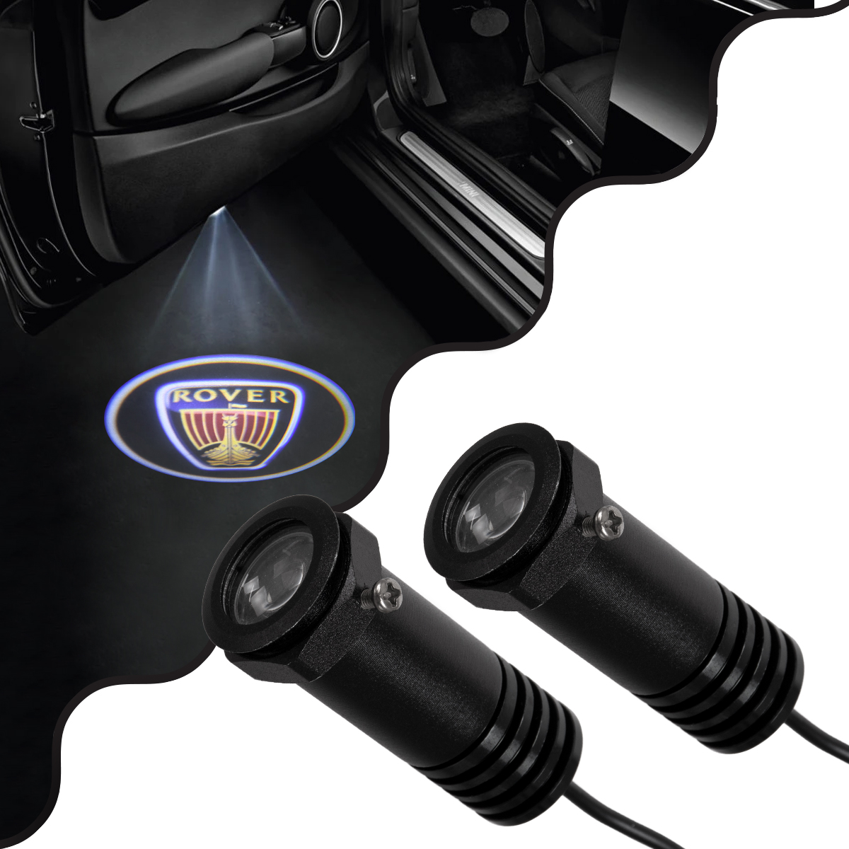 GloboStar® 81623 ROVER Ghost Car Brand Logo Projector - Προτζέκτορας Προβολής Μάρκας Αυτοκινήτου LED CREE XHP35 3W 240lm 120° DC 12V IP20 Ψυχρό Λευκό 6000K - Image 2