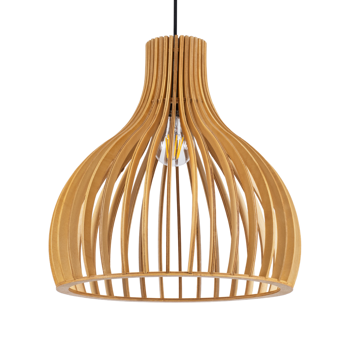 GLOBOSTAR® SCANDINAVIA 01697 Boho Κρεμαστό Φωτιστικό Οροφής με Ντουί 1 x E27 AC 220-240V IP20 - Μπεζ - Μ35 x Π35 x Υ35cm - Image 2