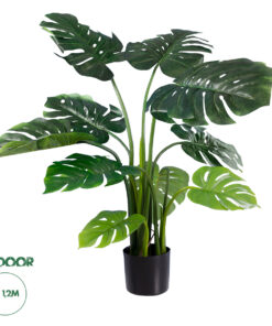GloboStar® Artificial Garden MONSTERA PLANT 20002 - Τεχνητό Διακοσμητικό Φυτό Μονστέρα Υ120cm