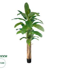 GloboStar® Artificial Garden BANANA TREE 20019 - Τεχνητό Διακοσμητικό Φυτό Μπανανιά - Μπανανόδεντρο Υ280cm