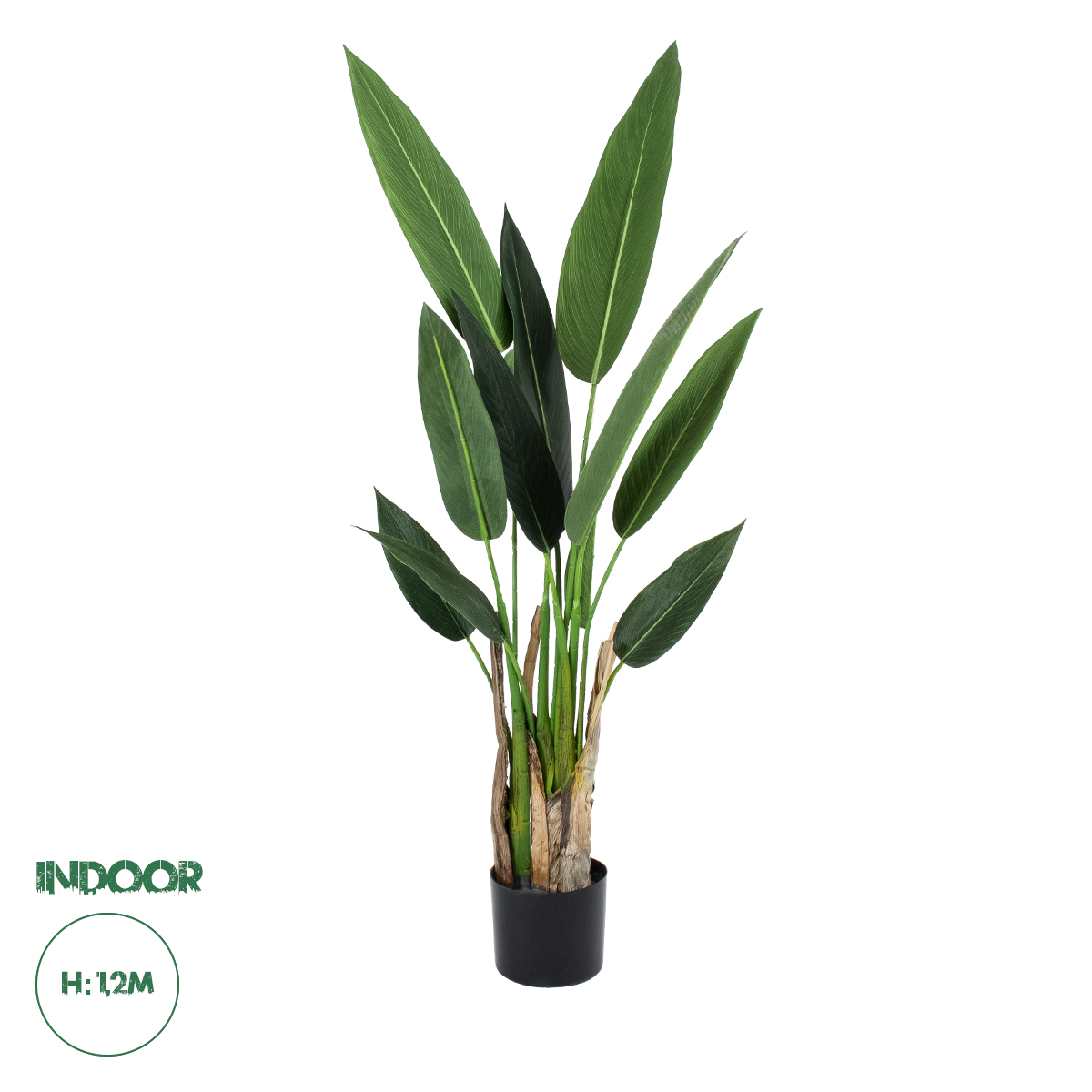 GloboStar® Artificial Garden STRELITZIA 20028 Τεχνητό Διακοσμητικό Φυτό Στρελίτσια - Πουλί του Παραδείσου Υ120cm