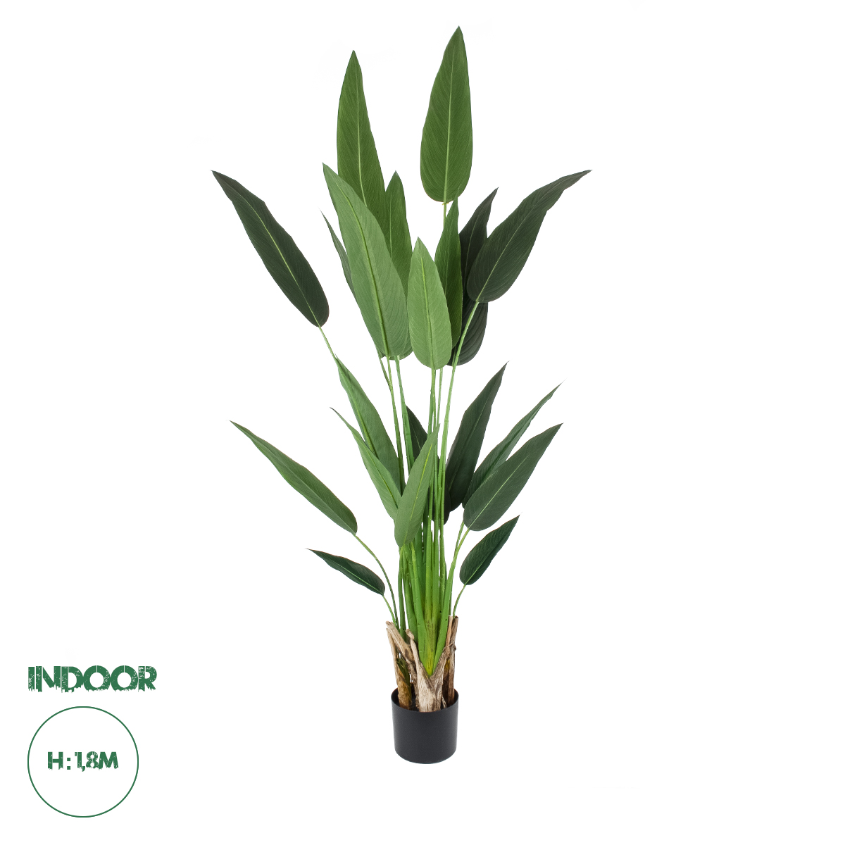GloboStar® Artificial Garden STRELITZIA 20030 Τεχνητό Διακοσμητικό Φυτό Στρελίτσια - Πουλί του Παραδείσου Υ180cm