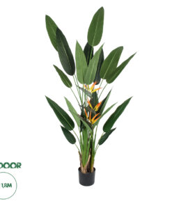 GloboStar® Artificial Garden STRELITZIA REGINAE 20033 Τεχνητό Διακοσμητικό Φυτό Στρελίτσια - Πουλί του Παραδείσου Υ180cm