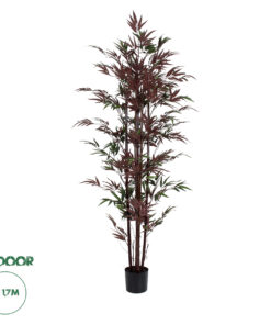 GloboStar® Artificial Garden BLOODLEAF BAMBOO 20039 Τεχνητό Διακοσμητικό Φυτό Αιματόφυλλο Μπαμπού Υ170cm