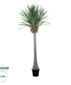GloboStar® Artificial Garden BEAUCARNEA PALM TREE 20048 Τεχνητό Διακοσμητικό Φυτό Κυρτόφυλλος Μπουκαρνέα Υ250cm