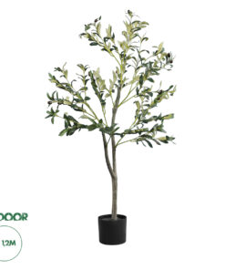 GloboStar® Artificial Garden OLIVE TREE 20053 Τεχνητό Διακοσμητικό Φυτό Ελιά Υ120cm