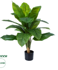 GloboStar® Artificial Garden ROHDEA JAPONICA 20068 Τεχνητό Διακοσμητικό Φυτό Ιαπωνέζικη Ροδέα Υ80cm