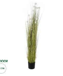 GloboStar® Artificial Garden ERIOPHORUM ANGUSTIFOLIUM COTTON GRASS 20074 Τεχνητό Διακοσμητικό Φυτό Γρασίδι του Βαμβακιού Υ170cm