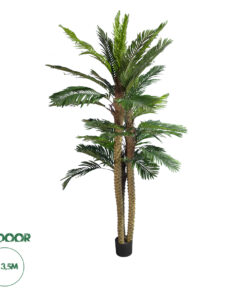 GloboStar® Artificial Garden COCONUT PALM TREE 20087 Τεχνητό Διακοσμητικό Φυτό Φοινικόδεντρο Κοκοφοίνικας Υ350cm