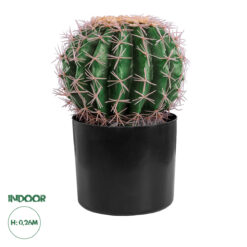 GloboStar® Artificial Garden FEROCACTUS 20092 Τεχνητό Διακοσμητικό Φυτό Φερόκακτος Υ26cm
