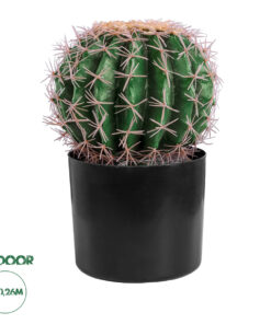 GloboStar® Artificial Garden FEROCACTUS 20092 Τεχνητό Διακοσμητικό Φυτό Φερόκακτος Υ26cm