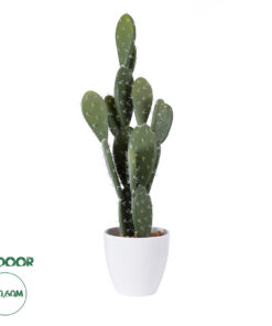 GloboStar® Artificial Garden OPUNTIA FICUS-INDICA CACTUS 20096 Τεχνητό Διακοσμητικό Φυτό Κάκτος Φραγκοσυκιά Υ60cm