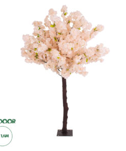 GloboStar® Artificial Garden SALMON CHERRY BLOSSOM TREE 20139 Τεχνητό Διακοσμητικό Δέντρο Σομόν Κερασιά Υ160cm