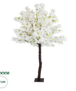 GloboStar® Artificial Garden BIANCA CHERRY BLOSSOM TREE 20141 Τεχνητό Διακοσμητικό Δέντρο Λευκή Κερασιά Υ160cm