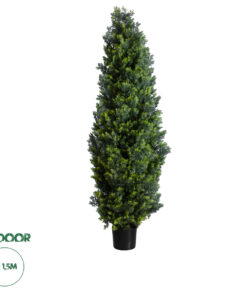 GloboStar® Artificial Garden CYPRESSUS LEYLANDII 20155 Τεχνητό Διακοσμητικό Φυτό Κυπαρίσσι Λέιλαντ Υ150cm