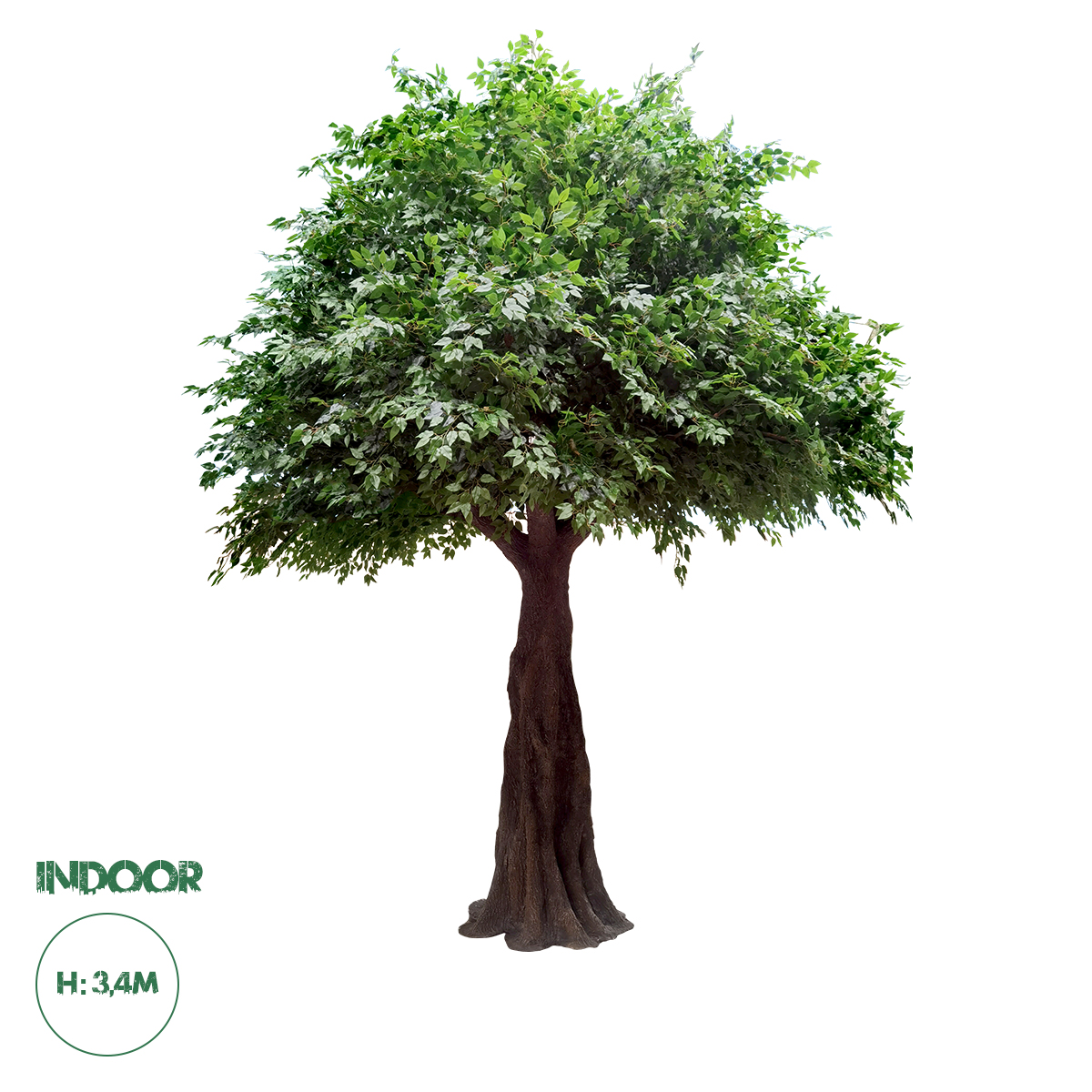 GloboStar® Artificial Garden BANYAN FICUS TREE 20160 Τεχνητό Διακοσμητικό Δέντρο Ινδική Συκιά Φίκος Υ340cm