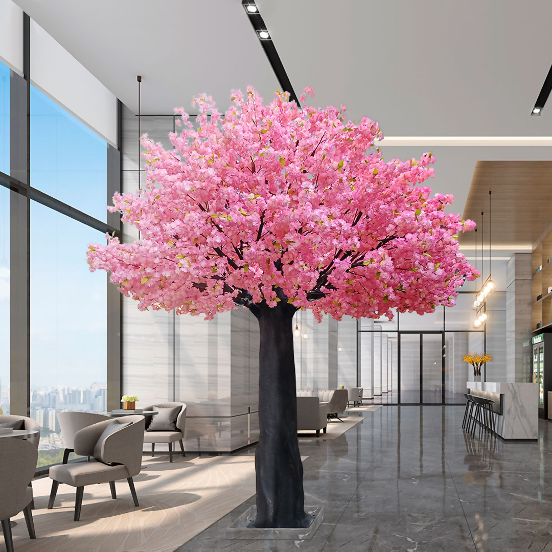 GloboStar® Artificial Garden CHERRY PRUNUS BLOSSOM TREE 20164 Τεχνητό Διακοσμητικό Δέντρο Άνθος Κερασιάς Προύμνη Υ340cm - Image 5