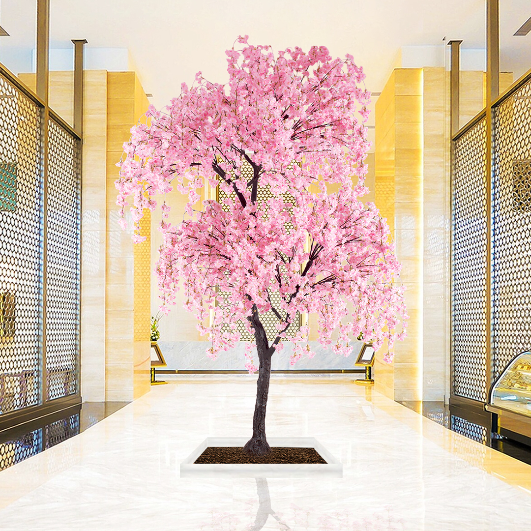 GloboStar® Artificial Garden CHERRY BLOSSOM TREE 20166 Τεχνητό Διακοσμητικό Δέντρο Άνθος Κερασιάς Υ380cm - Image 5