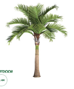 GloboStar® Artificial Garden COCONUT PALM TREE 20169 Τεχνητό Διακοσμητικό Φυτό Φοινικόδεντρο Κοκοφοίνικας Εξωτερικού Χώρου IP68 UV Certified Protection Υ400cm
