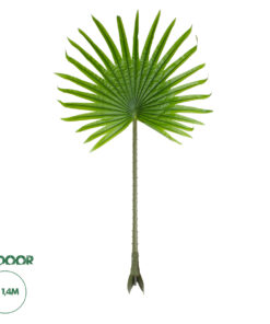 GloboStar® Artificial Garden SERENOA PALM LEAF 20172 Τεχνητό Διακοσμητικό Φύλο Φοινικόδεντρου Σερενόα Βεντάλια Π77 x Υ140cm
